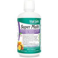 Vital Earth Minerals Super Multi - Liquid Multivitamins for Women, Men, and Kids, Liquid Vitamins & Minerals with Fulvic Acid for Max Absorption, MTHFR Support, 32 Oz