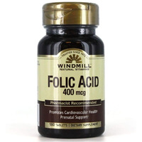 Windmill Folic Acid 400 Mcg Tablets - 180 Ea