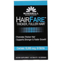 Windmill Hair Fare Vitamin Supplement Caplets for Hair - 60 Ea