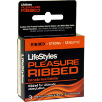 Lifestyles Condom Ribbed Pleasure Lubricated 3 Pack(D0102H50PXV.)