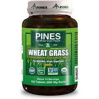 Pines International Organic Wheat grass - 500 Mg - 100 Tablets(D0102H5KAY2)