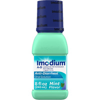 Imodium A-D Liquid Anti-Diarrheal Medicine with Loperamide Hydrochloride to Help Control Symptoms of Diarrhea Due to Acute, Active & Traveler's Diarrhea, Mint Flavor, 8 fl. oz