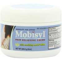 Mobisyl Pain Relieving Creme with Soothing Aloe Vera, 8 Ounce Jar