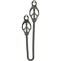 BLACK BUTTERFLY CLAMP W/LINK CHAIN