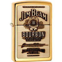 254BJB.929 - ZIPPO Hp Brass, Jim Beam Brass Emblem