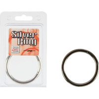 Silver Cock Ring - Large(D0102H7XR9G.)