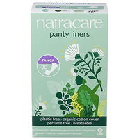 Natracare Natural Organic Thong Style Panty Liners, Made with Certified Organic Cotton, Ecologically Certified Cellulose Pulp and Plant Starch (1 Pack, 30 Liners Total)