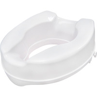 Drive Medical Raised Toilet Seat with Lock, White, 4"