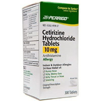Perrigo Cetirizine Hydrochloride Tablets 10mg, 300-Count