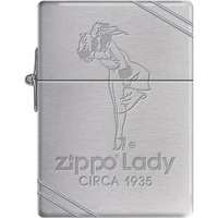 1935MP320535 - ZIPPO PROCUT 1935 Replica w/ Slashes-Zippo Lady Circa 1935