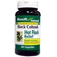 Mason Natural Black Cohosh - Alleviates Hot Flashes & Night Sweats, Restores Hormonal Balance, Herbal Supplement, 60 Capsules