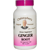 Christopher's Ginger Root - 460 mg - 100 Vegetarian Capsules