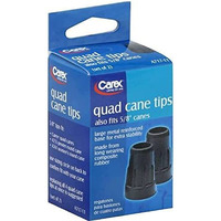 Carex Health Brands Fga71700 5/8" Black Cane Tips 2 Count