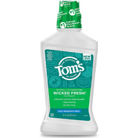 Tom's of Maine Natural Wicked Fresh! Alcohol-Free Mouthwash, Cool Mountain Mint, 16 oz. (Packaging May Vary)