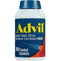 Advil Pain Reliever Medicine and Fever Reducer with Ibuprofen 200mg for Headache, Backache, Menstrual Pain and Joint Pain Relief - 300 Coated Tablets