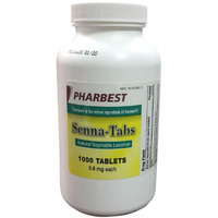 Pharbest Senna 8.6 Mg Natural Vegetable Laxative 1000 Count Tablets