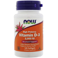 NOW Foods - Vit D-2000Iu 120 Sgels (Pack of 3)
