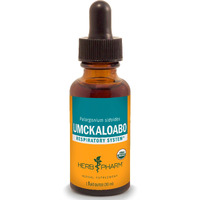 Herb Pharm Certified Organic Umckaloabo Liquid Extract for Respiratory System Support, 1 Fl Oz