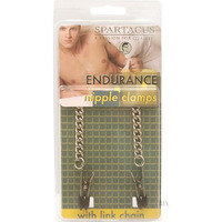 Endurance Broad Tip Nipple Clamps With Link Chain Silver(D0102H7XIVG.)