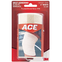 ACE 4" Self-Adhering Elastic Bandage, White
