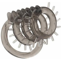 Support Master Triple Ticklers Cock Ring Smoke(D0102H7XEFV.)
