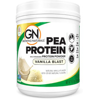 Growing Naturals | Vanilla Raw Pea Powder 15g Plant Protein | 2.8G BCAA, Low-Carb, Low-Sugar, Non-GMO, Vegan, Gluten-Free, Keto & Food Allergy Friendly | Vanilla Blast (16.7 Ounce (Pack of 1))