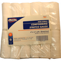 DUKAL 023023 Non-Sterile Conforming Stretch Gauze White, 4inch x 4.1Yard
