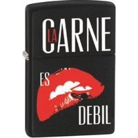 218CI010057 - ZIPPO PROCUT La Carne Es Debil Black Matte