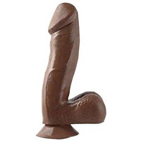 Basix 6.5in Dong W/Suction Cup Brown(D0102H7R477.)