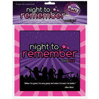 Night to remember standard 6.5in napkins (10 pack) by sassi girl(D0102H5QGBA.)