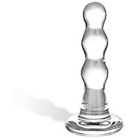 GLAS TRIPLE PLAY BEADED BUTT PLUG