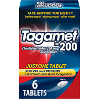 Tagamet HB 200 mg Cimetidine Acid Reducer and Heartburn Relief, 6 Count
