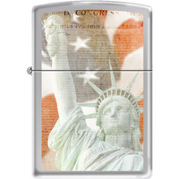 250CI010634 - ZIPPO PROCUT 250 Hi Polish Chrome-SOL Flag Constitution 11