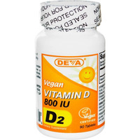Deva Vegan Vitamins Vitamin D 800Iu Vegan 90 Tab