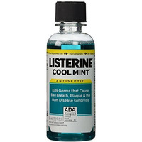 Listerine Cool Mint Antiseptic Mouthwash Travel Size 3.2 Ounces (Pack of 6)