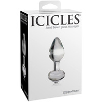 Icicles No 44 Glass Anal Plug 2.5 Inch - Clear(D0102H7RNSV.)