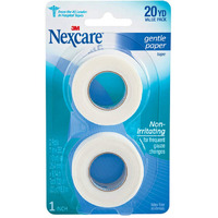 Nexcare Gentle Paper Tape 1 Inch X 10 Yards, 2 ea (Pack of 5)