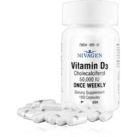Nivagen Pharmaceuticals Inc Vitamin D3 50,000 IU Capsule (100)