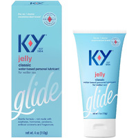 K-Y Jelly Lube, Personal Lubricant, Water-Based Formula, Safe to Use with Latex Condoms, For Men, Women and Couples, 4 FL OZ (Pack of 1)