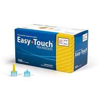 Easy Touch Insulin Pen Needles, 31G, 5/16-Inch/8mm, Box of 100