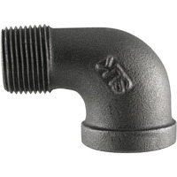 STREET ELBOW 90 BLACK 2" (Pack of 1)