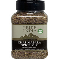 Pride of India ?Chai Masala Mulling Spice Mix ?Gourmet Spice Mix for Teas & Coffee ?Caffeine Free ?Authentic Mulling Spice Blend ?Vegan & Gluten-Free - Easy to Store ?7oz. Medium Dual Sifter Jar(D0102HP6BCG.)