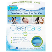 ClearEars Water Removing Earplugs 3 Pack Value Pack (30 Count)