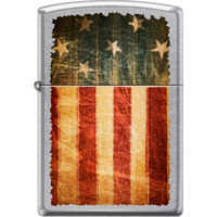 207CI018426 - ZIPPO PROCUT Street Chrome Abstract America Patriotic