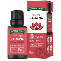 Nature's Truth Aromatherapy Calming 100% Pure Essential Oil, Citrus, 0.51 Fluid Ounce, Clear