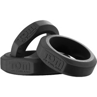 Tom Of Finland 3 Piece Silicone Cock Ring Set Black(D0102H5IDJY.)