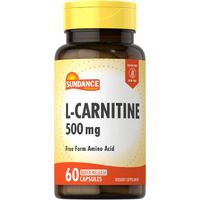 L-Carnitine 500mg | 60 Capsules | Free Form Amino Acid | Non-GMO and Gluten Free Supplement | by Sundance