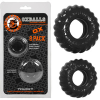 Oxballs Truckt 2 Piece Cock Ring Set Black(D0102H522KV.)
