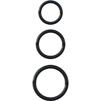 Fantasy C-Ringz Silicone 3 Ring Stamina Set Black(D0102H7TDVV.)