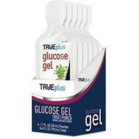 TRUEplus Glucose Gel, Fruit Punch Flavor - Gel Pouch - 6 Pack